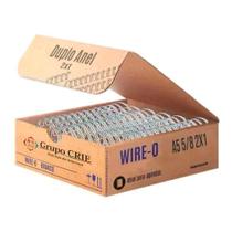 Wire-o para Encadernação A5 5/8 2x1 para 120fls Branco 36un
