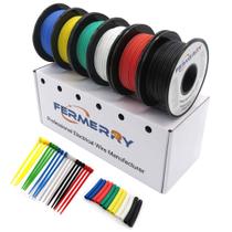 Wire Spool Fermerry 18 AWG Stranded 3,05 m 6 cores com acessórios