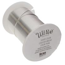 Wire The BeadSmith, calibre 22, prata resistente a manchas, 27 mm