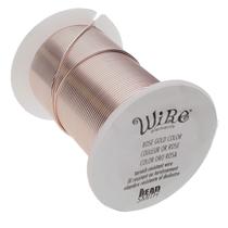 Wire The Beadsmith, cobre dourado rosa de calibre 24, 27 m