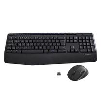 Wireles Combo Logitech Teclado + Mouse sem Fio MK345 USB Preto