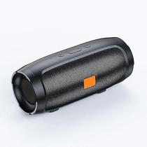 Wireless Bluetooth Speaker Outdoor Card Subwoofer (Preto) (Ligado