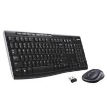 Wireless Combo Logitech MK270, pacote com 4 pretos
