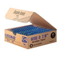 Wireo para Encadernação 2x1 A5 Azul 78 180 fls 04un Wireo para Encadernação 2x1 A5 Azul 78 180 fls 04un
