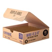 Wireo para Encadernação 2x1 A5 Dourado 3.4 para 140 fls 36un
