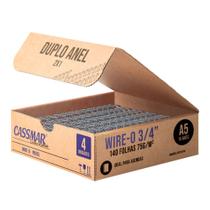 Wireo para Encadernação 2x1 A5 Prata 3.4 para 140 fls 04un