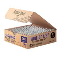 Wireo para Encadernação A5 1 1.8 2x1 para 250fls Branco 04un Wireo para Encadernação A5 1 1.8 2x1 para 250fls Branco 04un