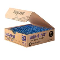 Wireo Para Encadernação A5 7.8 2x1 Para 180fls Azul 24un