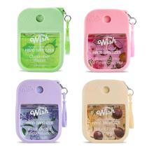 Wish Kit com 4 Álcool em Spray para as Mãos 35 ml Hidratante para Viagem