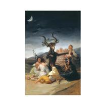 Witches Sabbath Francisco De Goya Pôster De Pintura Em Tela, Arte De Parede Para Sala De Cinema,