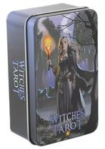 Witches Tarot Deck Em Lata Com Bordas Douradas Tarô Das Bruxas Baralho de Cartas de Oráculo Witches Tarot Deck Em Lata Com Bordas Douradas Tarô Das Bruxas Baralho de Cartas de Oráculo