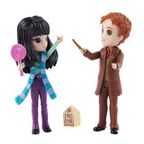 Wizarding World Harry Potter, Magic Minis Cho Chang e George Weasley Figure Set com 2 acessórios de boneca, brinquedos infantis para maiores de 6 anos