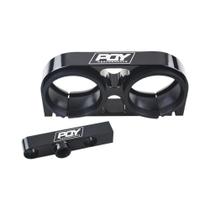WLR - Twin Fuel Pump Bracket com Logo PQY, Conjunto de Alumínio Billet, Manifold em Preto, 044 WLR - Twin Fuel Pump Bracket com Logo PQY, Conjunto de Alumínio Billet, Manifold em Preto, 044