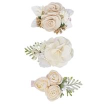 WNYUJOY, 3 peças de clipes de cabelo florais para meninas com jacaré