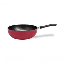 Wok 28 Cm 4,1 L Revestimento Pro-flon Antiaderente Cor Borgonha Linha Anis Brinox Borgonha