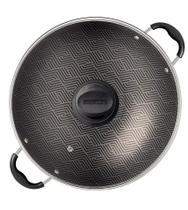 Wok 32cm 4,4l Paris Chumbo Alumínio Com Revestimento Antiaderente