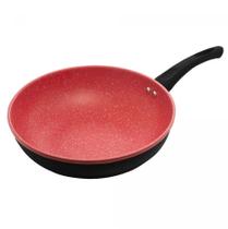 Wok c inducao revesti ceramico granilite vermelha 28cm -lyor Wok c inducao revesti ceramico granilite vermelha 28cm -lyor