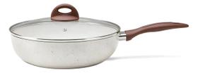 Wok c/ tampa 28cm 3,4l smart plus inducao vanilla brinox Wok c/ tampa 28cm 3,4l smart plus inducao vanilla brinox