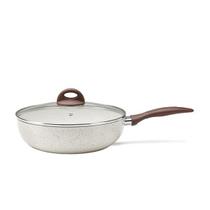 Wok Com Tampa 28Cm Ceramic Life Smart Plus Vanilla Brinox