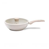 Wok Com Tampa Brinox Antiaderente Ceramic Life Sirius 28 Cm 3,4 L Com Indução Vanilla Vanilla Wok Com Tampa Brinox Antiaderente Ceramic Life Sirius 28 Cm 3,4 L Com Indução Vanilla Vanilla