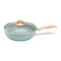 Wok com Tampa e Indução Brinox Botanika Ø28 cm 3,4 litros Verde Wok com Tampa e Indução Brinox Botanika Ø28 cm 3,4 litros Verde