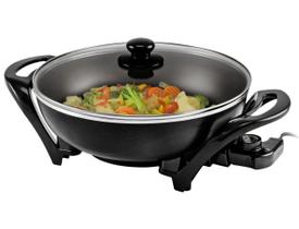 Wok Elétrico OVENTE SK3113B 33 cm Antiaderente 1400 W