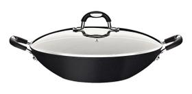 Wok Em Alumínio Mônaco Induction 32cm Preta Tramontina