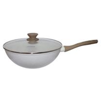 Wok Má Cook em Alumínio com Revestimento Cerâmico e Fundo Triplo Indução 28cm 4,15L 4mm - Mimo Style Wok Má Cook em Alumínio com Revestimento Cerâmico e Fundo Triplo Indução 28cm 4,15L 4mm - Mimo Style