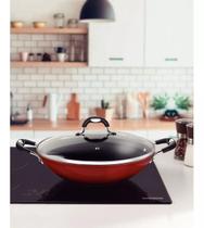 Wok Mônaco indução Premium Vermelho 32cm 4,5l 28708732