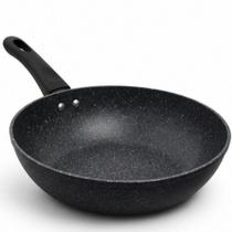 Wok Premium Alumínio Cerâmico Antiaderente 3,6L 28CM Cabo Efeito Madeira Lehaví Wok Premium Alumínio Cerâmico Antiaderente 3,6L 28CM Cabo Efeito Madeira Lehaví