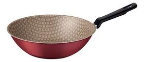 Wok Tramontina Loreto 28cm 3,6l Em Alumínio Com Revestimento Antiaderente Vermelho