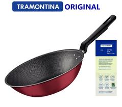 Wok TRAMONTINA Loreto - Antiaderente - 28cm - Vermelho