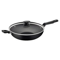 Wok Tramontina Loreto com Tampa de Vidro 28cm 3,3L Preto Wok Tramontina Loreto com Tampa de Vidro 28cm 3,3L Preto