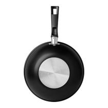 Wok Tramontina Loreto em Alumínio com Revestimento Interno e Externo em Antiaderente Starflon Max Grafite 24 cm 2,2 L