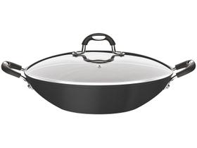 Wok Tramontina para Fogão de Indução Mônaco 32cm Preta 4,5L Wok Tramontina para Fogão de Indução Mônaco 32cm Preta 4,5L
