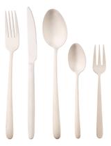 WOLFF Faqueiro de Aço Inox Viena Champanhe Fosco 30 Peças