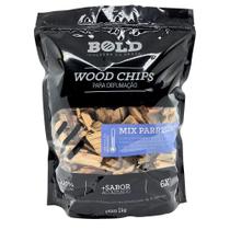 Wood Chips para defumação - MIX PARRILLERO - Bold