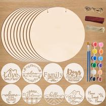 Wood Circles Bremeday 30 cm para artesanato com estênceis e tinta, 10 unidades Wood Circles Bremeday 30 cm para artesanato com estênceis e tinta, 10 unidades