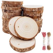 Wood Circles William Craft, 30 unidades, porta-copos rústicos de 7 a 8 cm