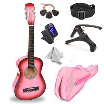Wood Guitar Master Play 30 para crianças com estojo e acessórios Wood Guitar Master Play 30 para crianças com estojo e acessórios