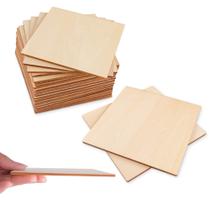 Wood Squares Super Z Outlet 4x4x0,3 cm, inacabado, pacote com 50