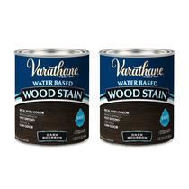 Wood Stain Varathane Dark Bourbon à base de água, 1,9 L, pacote com 2