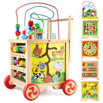 Wooden Activity Cube 6 em 1 Montessori Toys Educational Learning Sensorial Brinquedos sensoriais para crianças de 1 ano de 12 a 18 meses, meninos e meninas, presentes de primeiro aniversário para bebês e crianças de 1 a 2 anos, Bead Maze Shape Sorter Abacus Wooden Activity Cube 6 em 1 Montessori Toys Educational Learning Sensorial Brinquedos sensoriais para crianças de 1 ano de 12 a 18 meses, meninos e meninas, presentes de primeiro aniversário para bebês e crianças de 1 a 2 anos, Bead Maze Shape Sorter Abacus