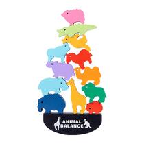 Wooden Animals Balance Training, jogo de quebra-cabeça, kit Wooden Animals Balance Training, jogo de quebra-cabeça, kit