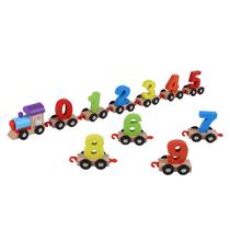 Wooden Baby Kids Toy Train Early Learning Educational
