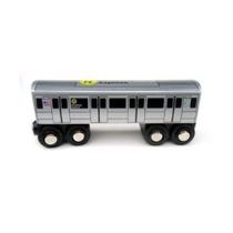 Wooden Railway Toy Munipals New York City Subway N Train