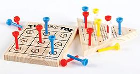Wooden Tic Tac Toe Game e Wood Peg Game 2 Pcs Set - Jogo de tabuleiro familiar Adultos Crianças Jogos de viagem Habilidade Terapia Ocupacional Brinquedos Aprendendo Quebra-cabeças