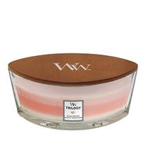 Woodwick Ellipse Trilogy Vela perfumada com crepitação Wick de Fuga da Ilha Até 50 horas de tempo de queima, fuga da ilha