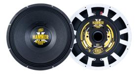 Woofer 15 Eros Hammer X-Bass 7200 3600 Watts RMS / 7200 Watts Competição 4 Ohms - Amarelo
