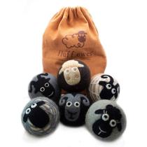 Wool Dryer Balls Hustle & Blush Fluff Ewes, pacote com 6, Nova Zelândia
